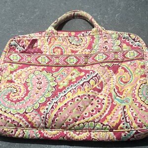 Vera Bradley Pink Paisley laptop bag